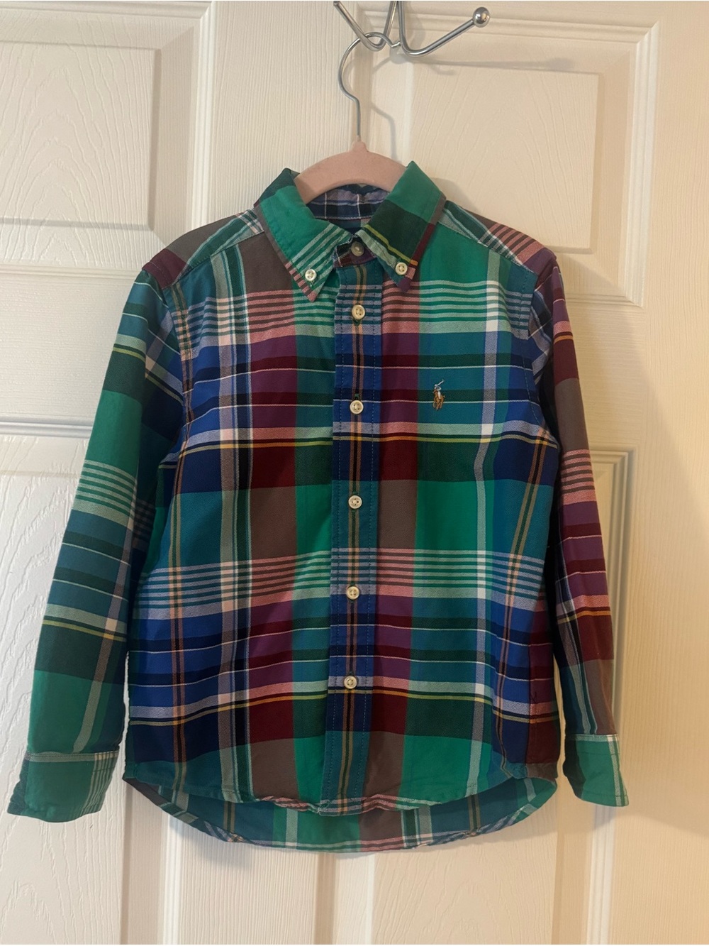 Polo by Ralph Lauren Green Plaid Button-Down Shirt - Kids Sz 4T